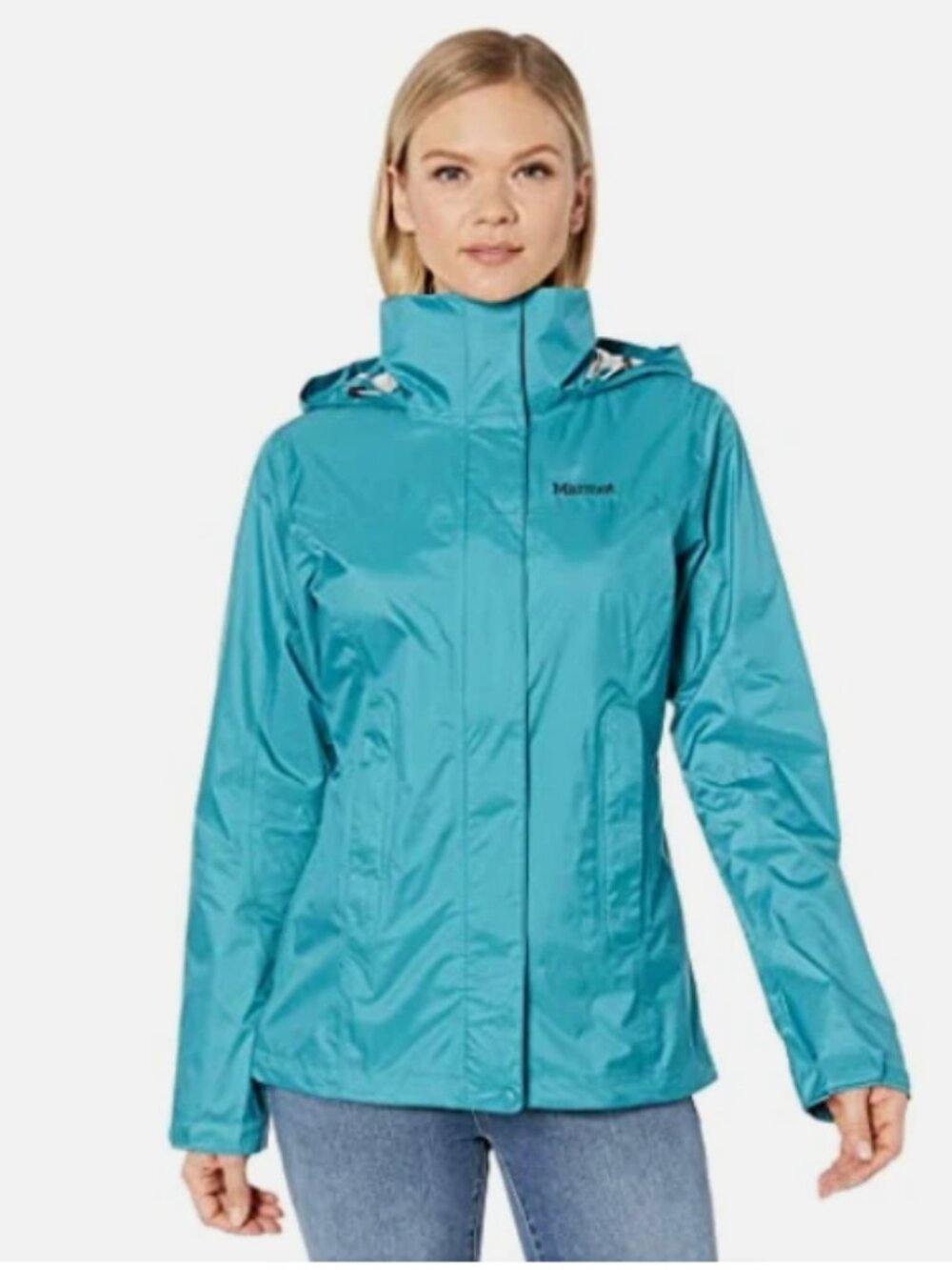 Marmot PreCip Eco Waterproof Rain Jacket - Enamel Blue - Size M